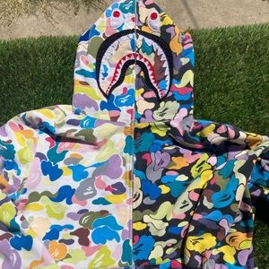 Bape Multi camo full Zip